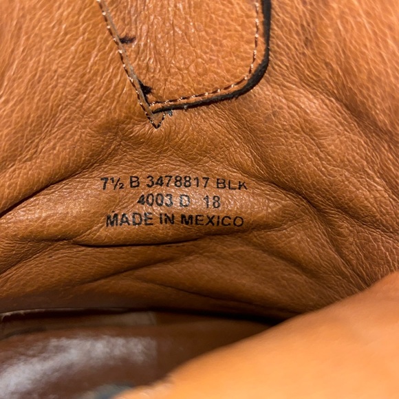 Frye Vicky 3478817 Black Leather Harness Boots Women’s 7.5 B - Picture 3 of 4